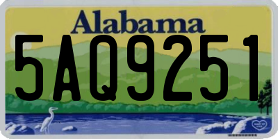 AL license plate 5AQ9251