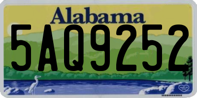 AL license plate 5AQ9252