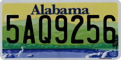 AL license plate 5AQ9256
