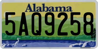 AL license plate 5AQ9258
