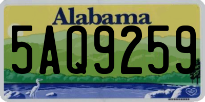AL license plate 5AQ9259