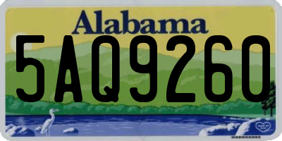 AL license plate 5AQ9260