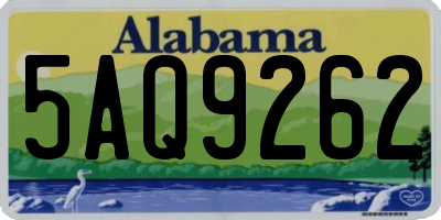 AL license plate 5AQ9262