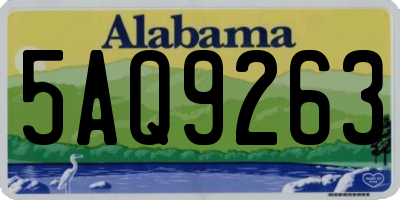 AL license plate 5AQ9263