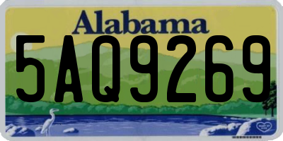AL license plate 5AQ9269