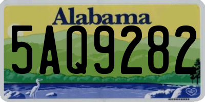 AL license plate 5AQ9282