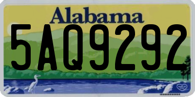AL license plate 5AQ9292