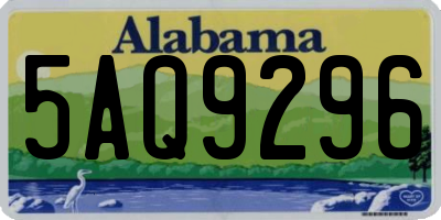 AL license plate 5AQ9296