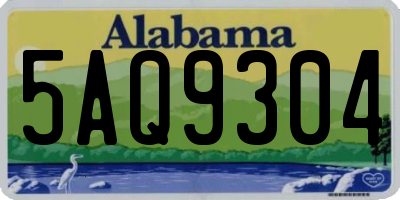 AL license plate 5AQ9304