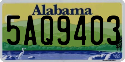 AL license plate 5AQ9403