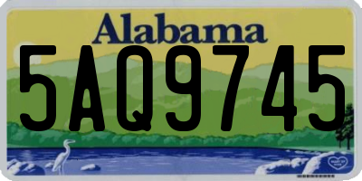 AL license plate 5AQ9745