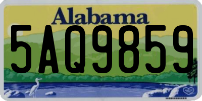 AL license plate 5AQ9859