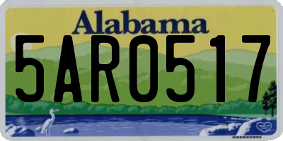 AL license plate 5AR0517