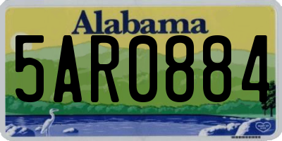 AL license plate 5AR0884