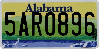AL license plate 5AR0896