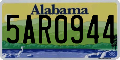 AL license plate 5AR0944