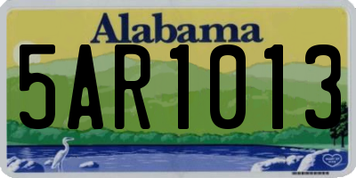 AL license plate 5AR1013