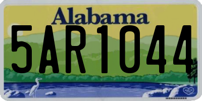 AL license plate 5AR1044