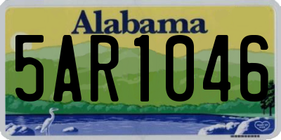 AL license plate 5AR1046