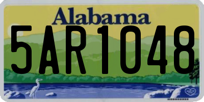 AL license plate 5AR1048