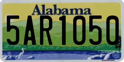 AL license plate 5AR1050