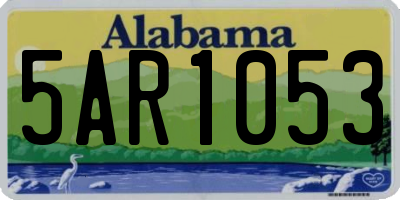 AL license plate 5AR1053