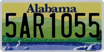 AL license plate 5AR1055