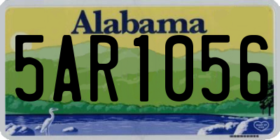 AL license plate 5AR1056