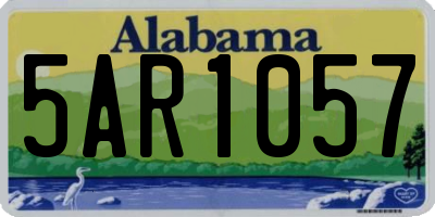 AL license plate 5AR1057