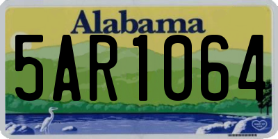 AL license plate 5AR1064