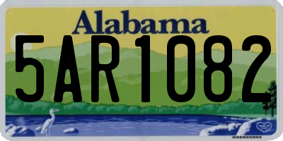 AL license plate 5AR1082