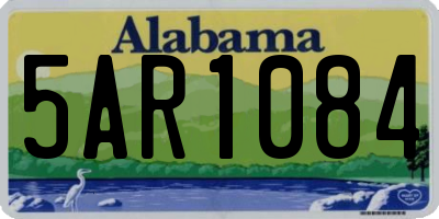 AL license plate 5AR1084