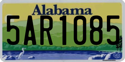 AL license plate 5AR1085