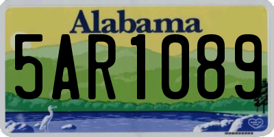 AL license plate 5AR1089