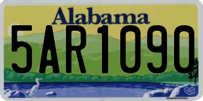 AL license plate 5AR1090