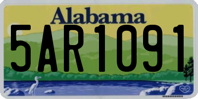 AL license plate 5AR1091