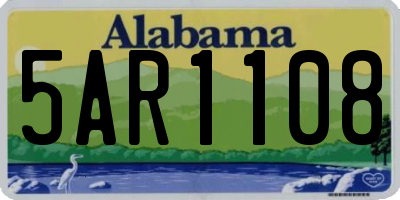 AL license plate 5AR1108