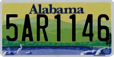 AL license plate 5AR1146