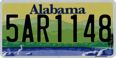 AL license plate 5AR1148