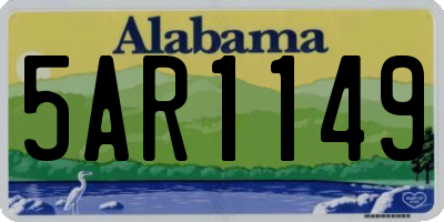AL license plate 5AR1149