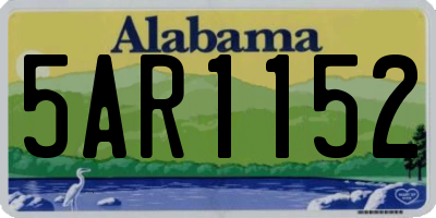 AL license plate 5AR1152