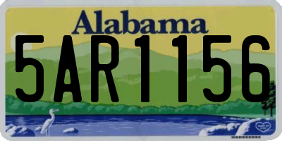 AL license plate 5AR1156