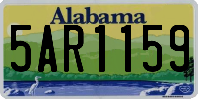 AL license plate 5AR1159