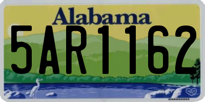 AL license plate 5AR1162