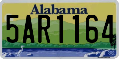 AL license plate 5AR1164