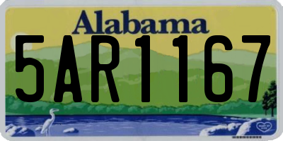 AL license plate 5AR1167