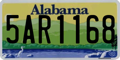 AL license plate 5AR1168