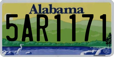 AL license plate 5AR1171