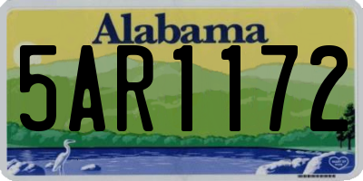 AL license plate 5AR1172