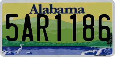 AL license plate 5AR1186